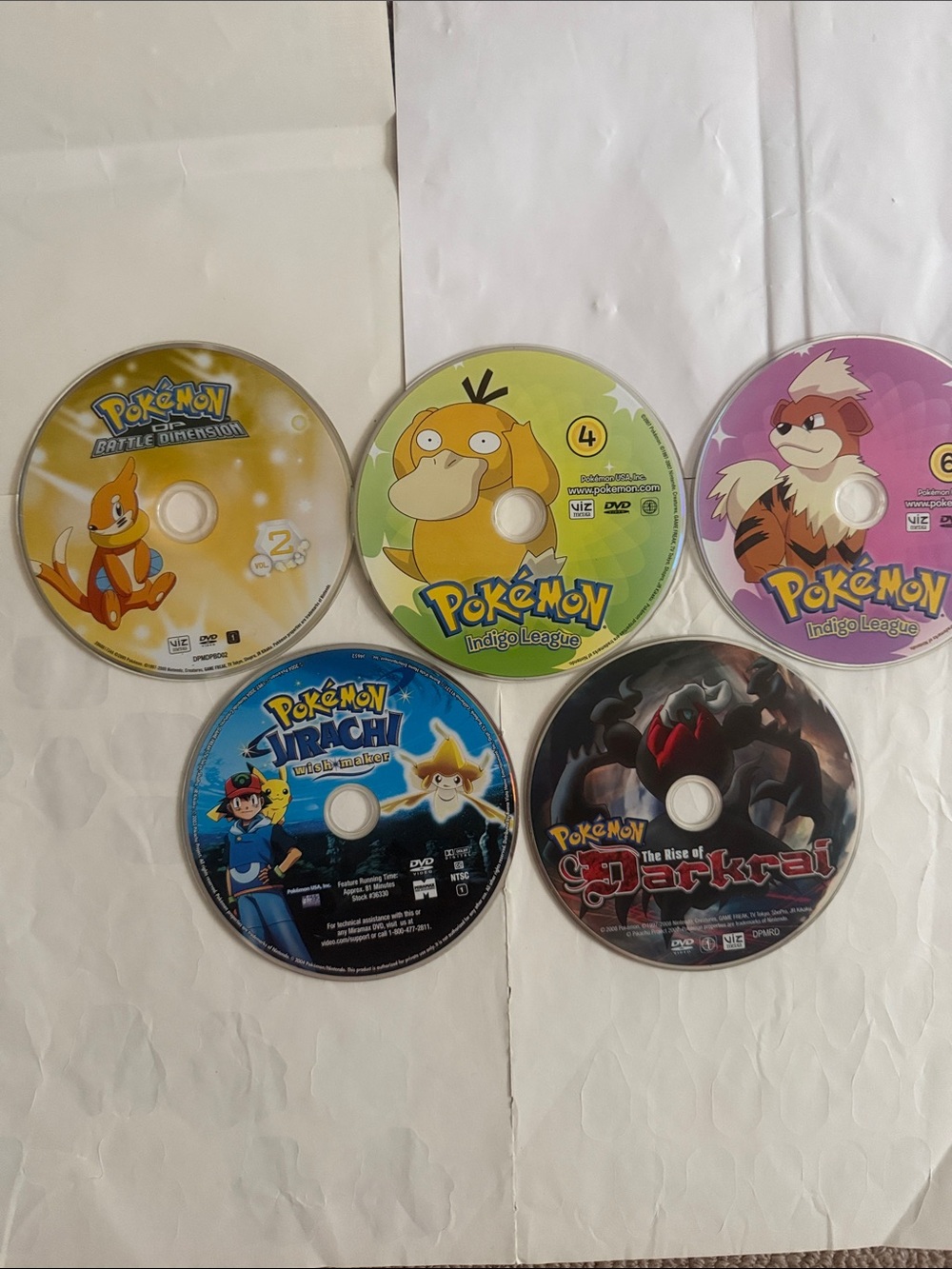 Pokémon DVD Collection Discs